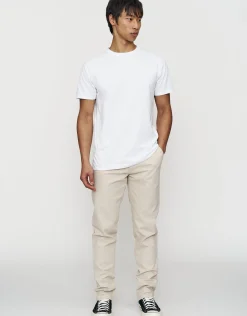 Organic Tapered Fit Chinos in Charcoal 002
