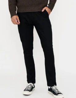 Organic Tapered Fit Chinos in Charcoal 002