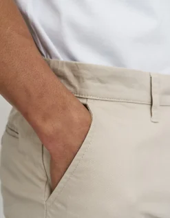 Organic Tapered Fit Chinos in Charcoal 002