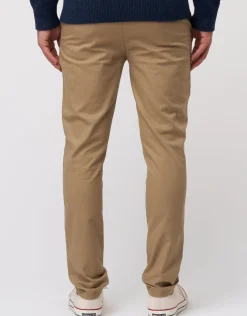Organic Tapered Fit Chinos in Charcoal 002