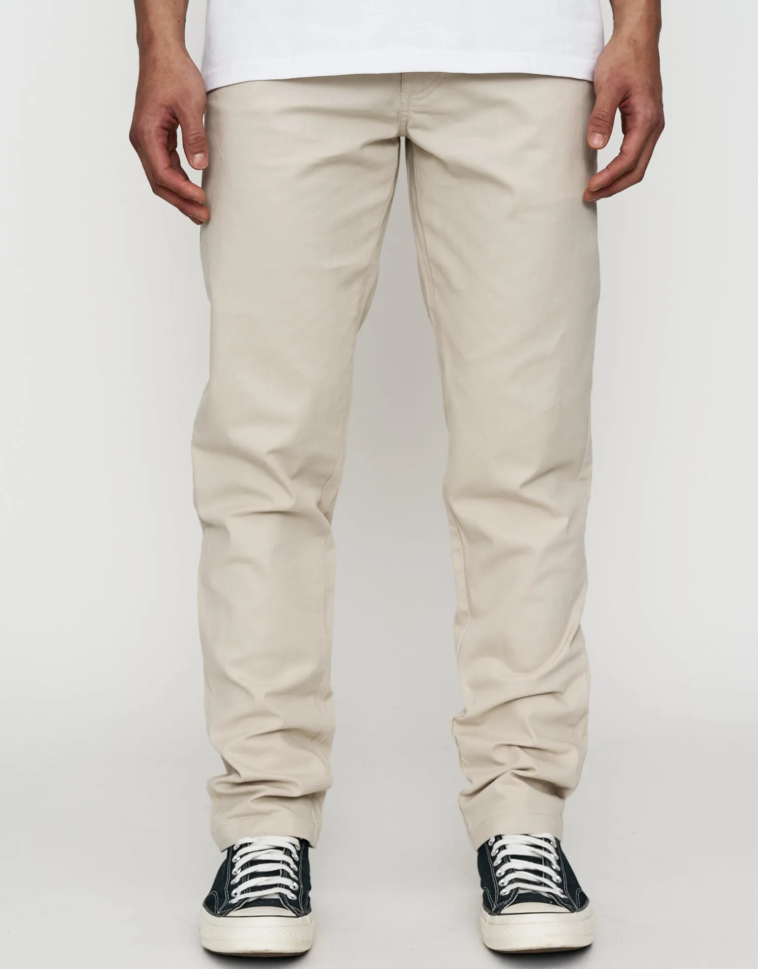 Organic Tapered Fit Chinos in Stone