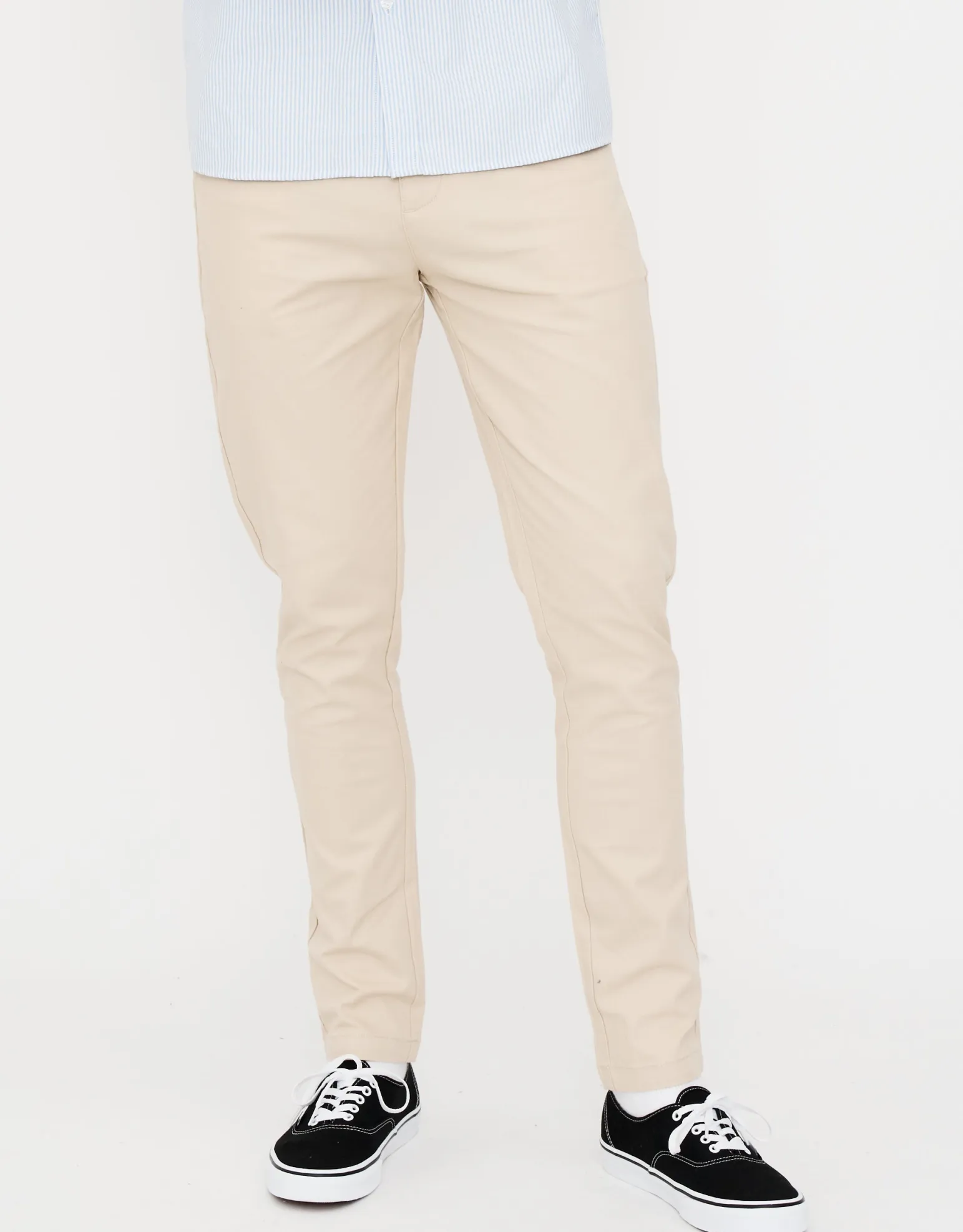 Organic Tapered Fit Chinos in Stone