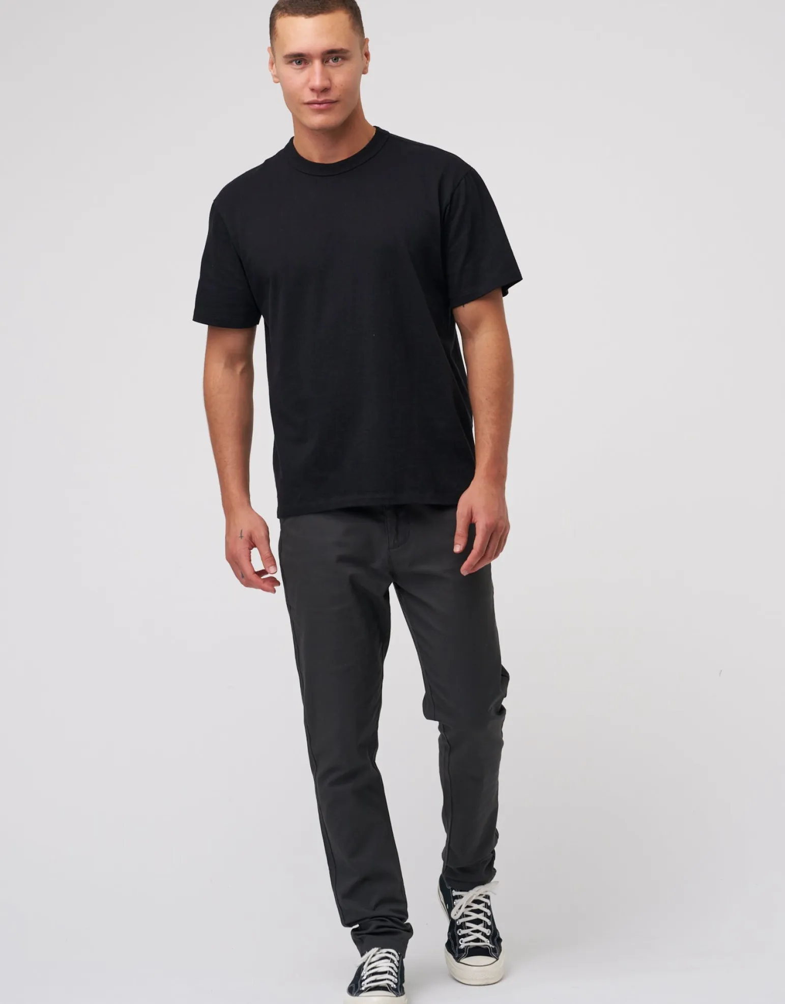 Organic Tapered Fit Chinos in Stone