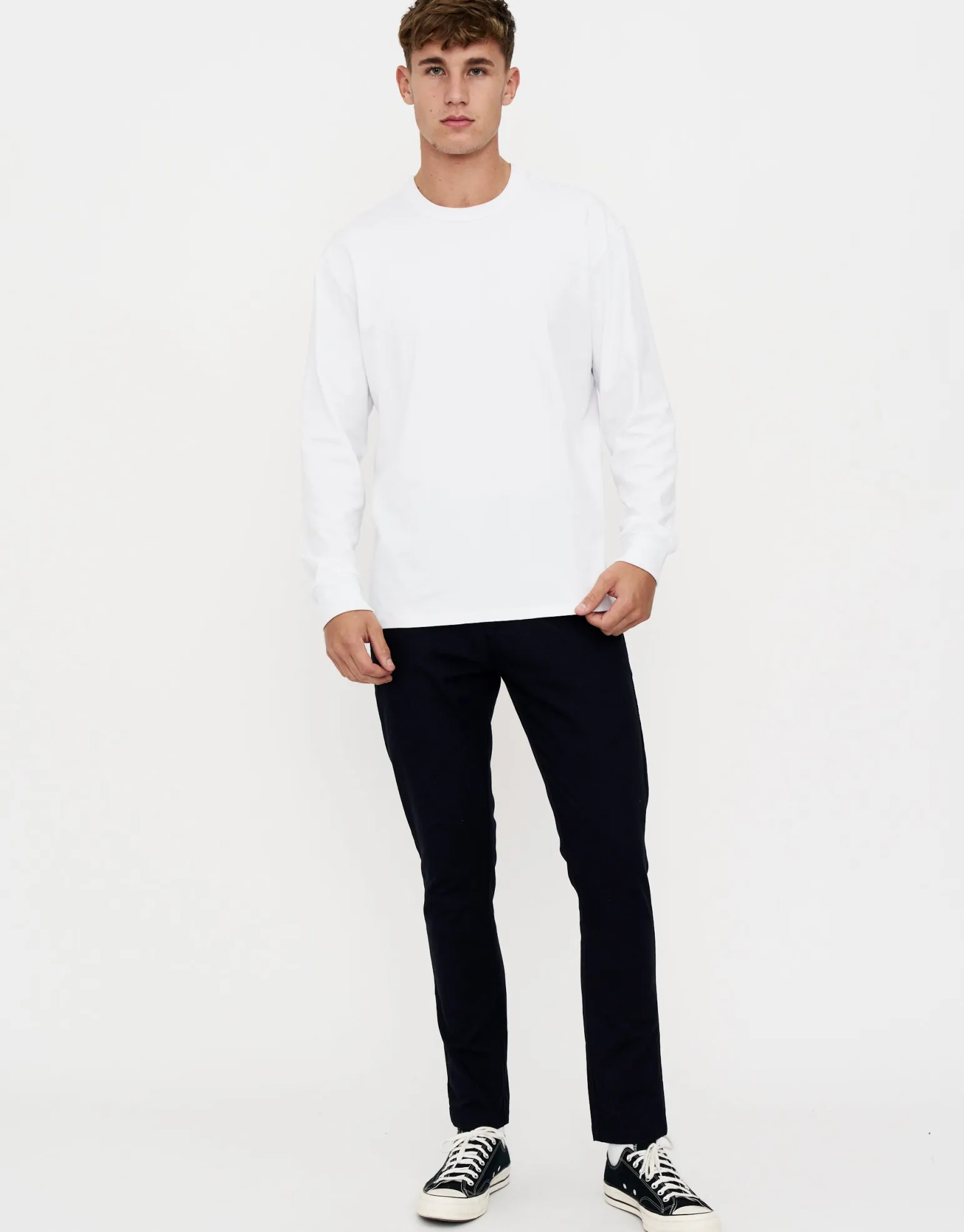 Organic Tapered Fit Chinos in Stone