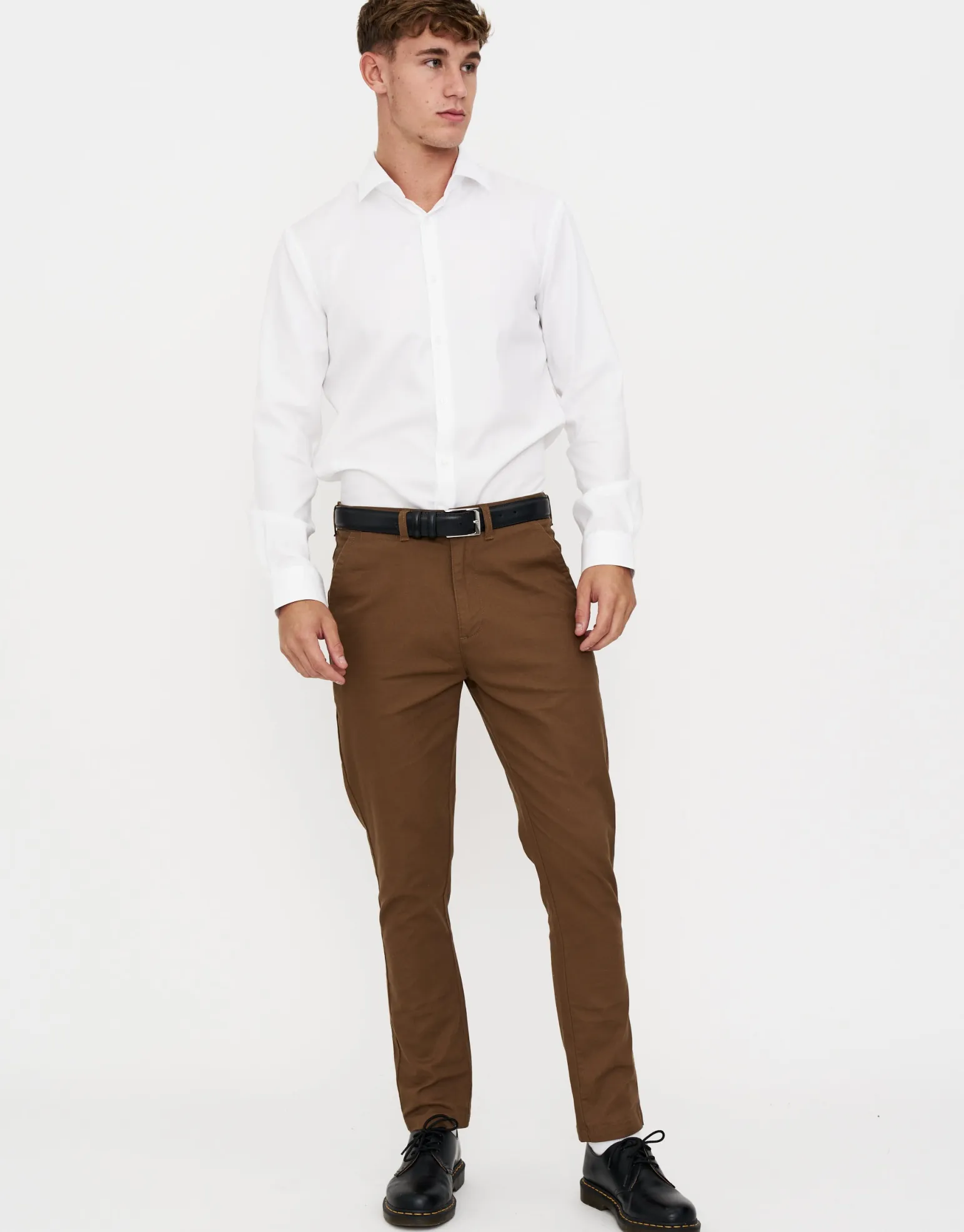 Organic Tapered Fit Chinos in Stone
