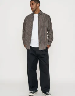 Over Check Long Sleeve Shirt in Multi