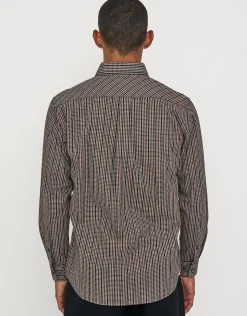 Over Check Long Sleeve Shirt in Multi