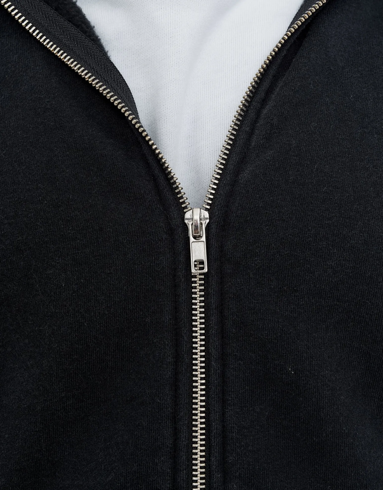 Overlock Oversized Cropped Hoodie in Alloy Grey
