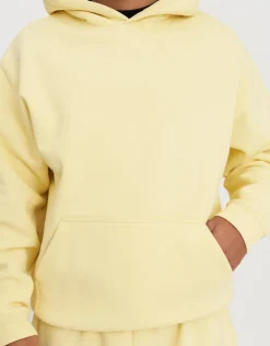 Oversized Heavyweight Plain Hoodie in Black