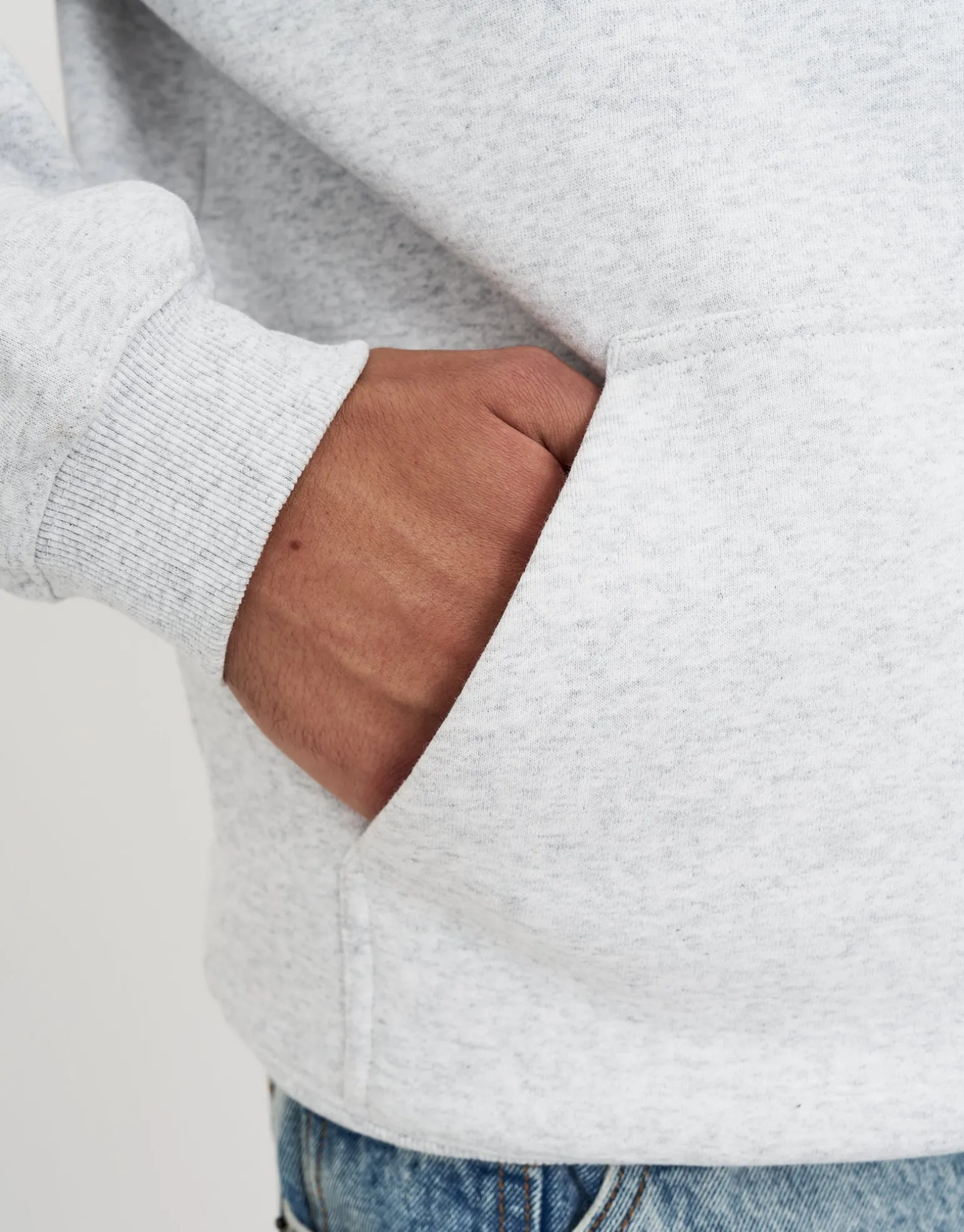 Oversized Heavyweight Plain Hoodie in Slate