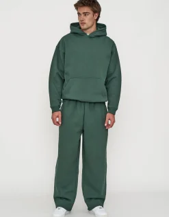 Oversized Heavyweight Plain Hoodie in Slate