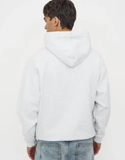 Oversized Heavyweight Plain Hoodie in Slate