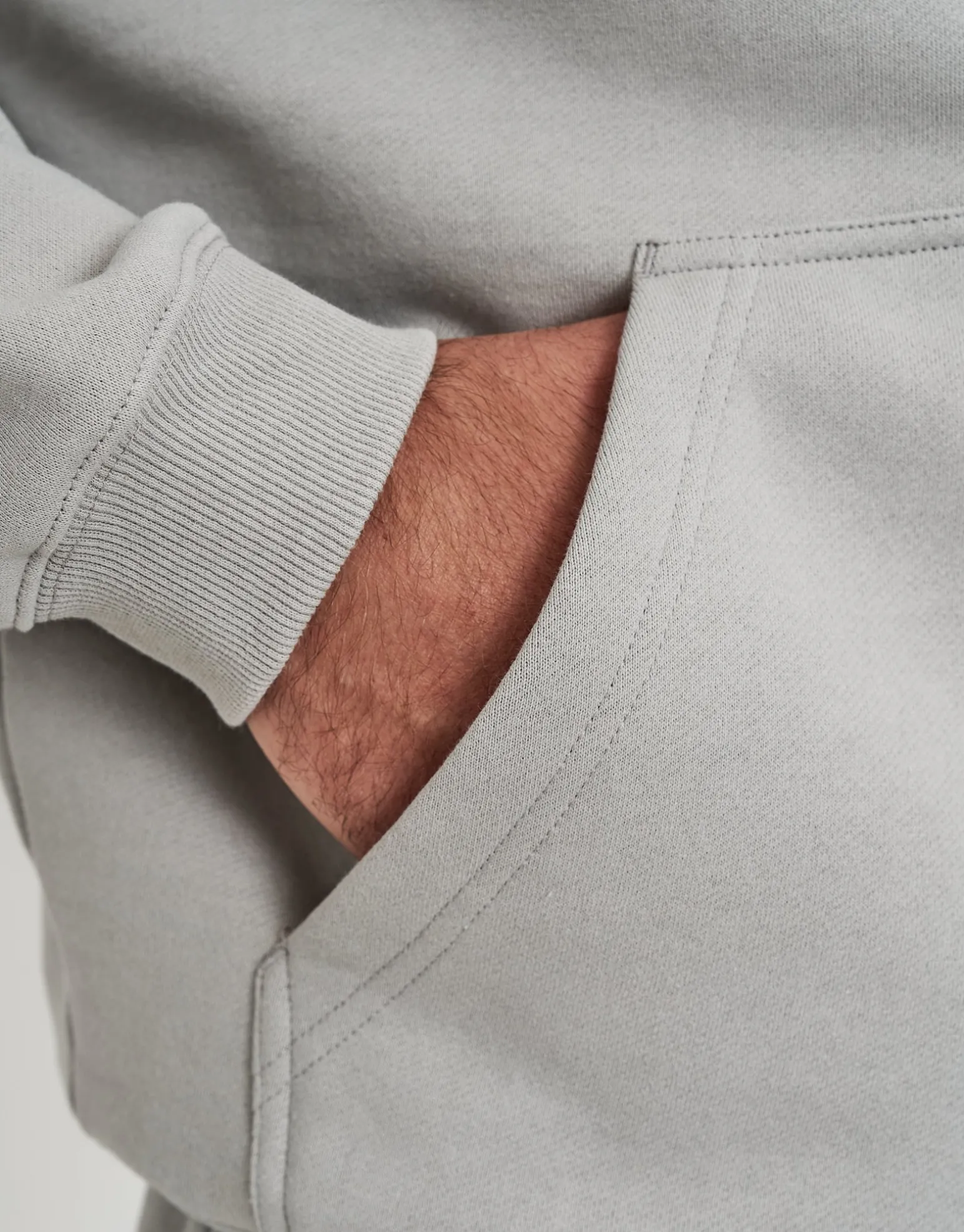 Oversized Heavyweight Plain Hoodie in Slate