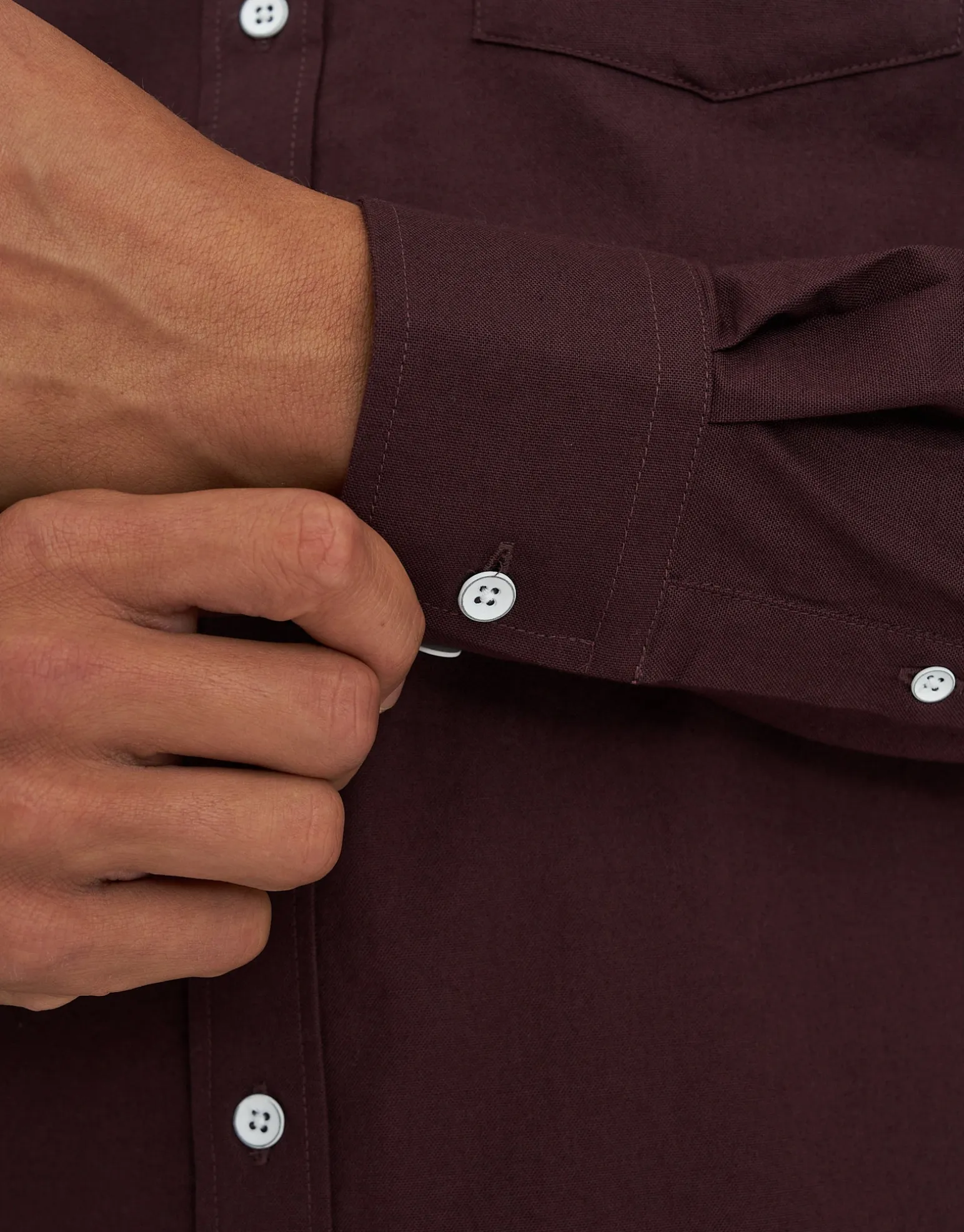 Oxford Stretch Long Sleeve Shirt in Lt Blue
