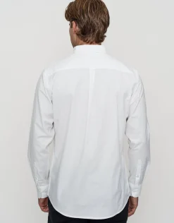 Oxford Stretch Long Sleeve Shirt in Black