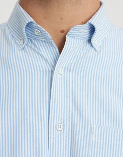 Oxford Stretch Long Sleeve Shirt in Sage