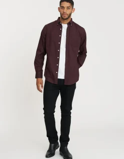 Oxford Stretch Long Sleeve Shirt in Sage