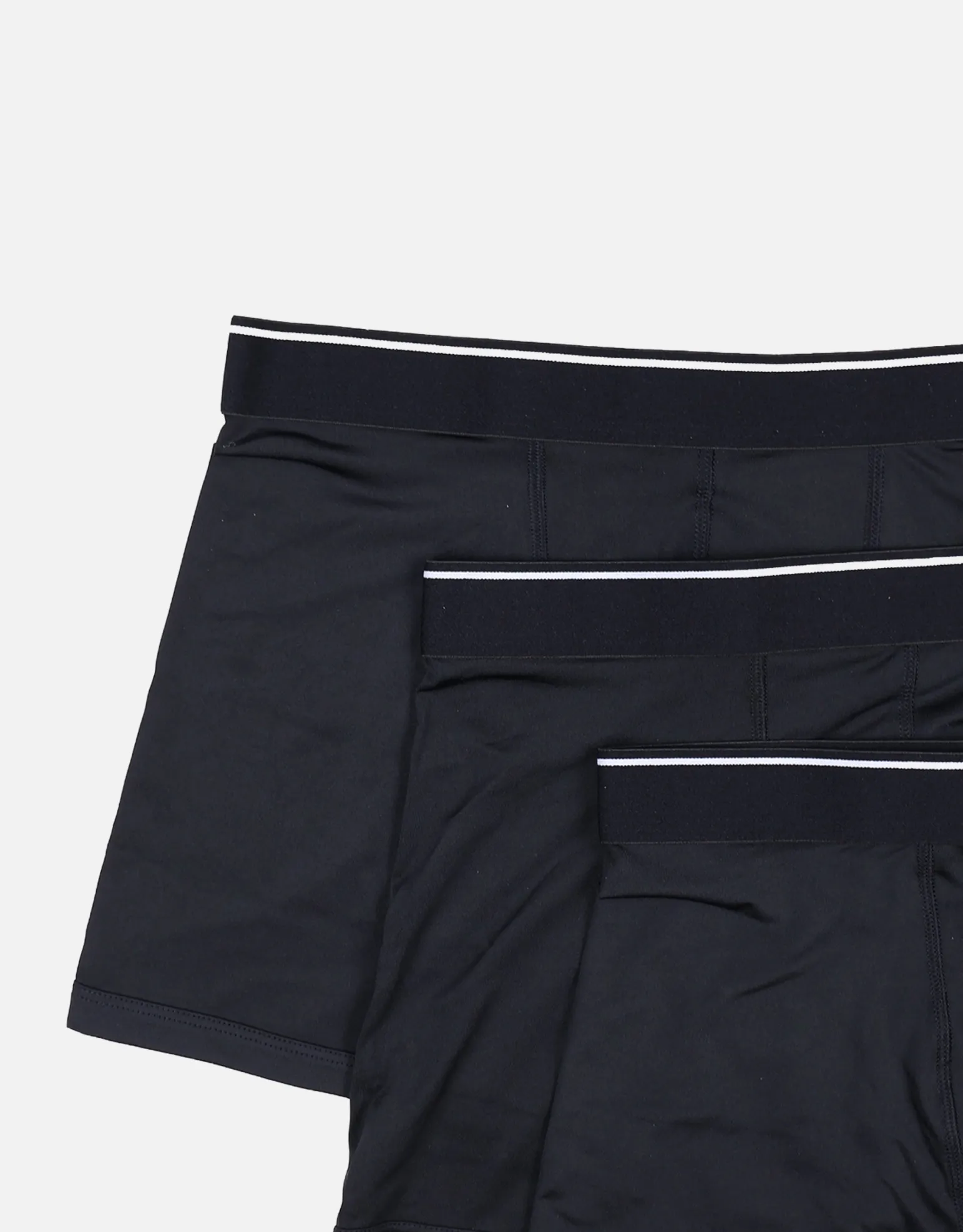 3 Pack Plain Every Day Trunks in Black