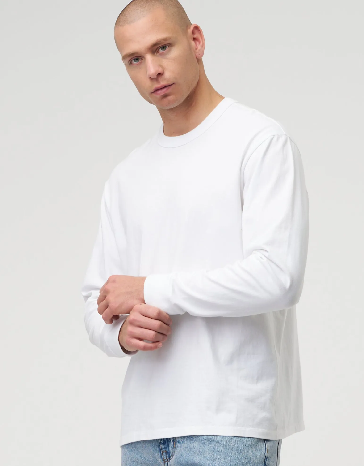 Perfect Long Sleeve T Shirt in Blue