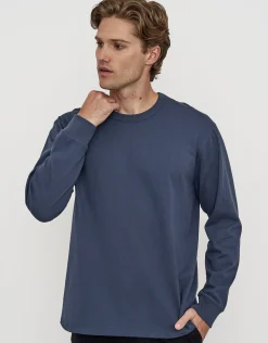 Perfect Long Sleeve T Shirt in Blue