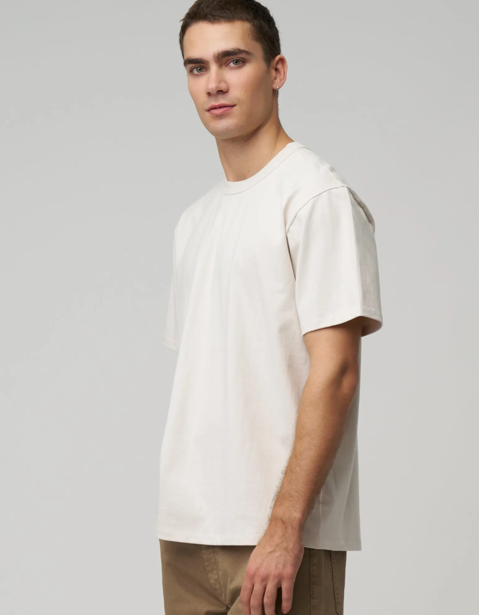 Perfect Relaxed Fit T Shirt in Solid Black