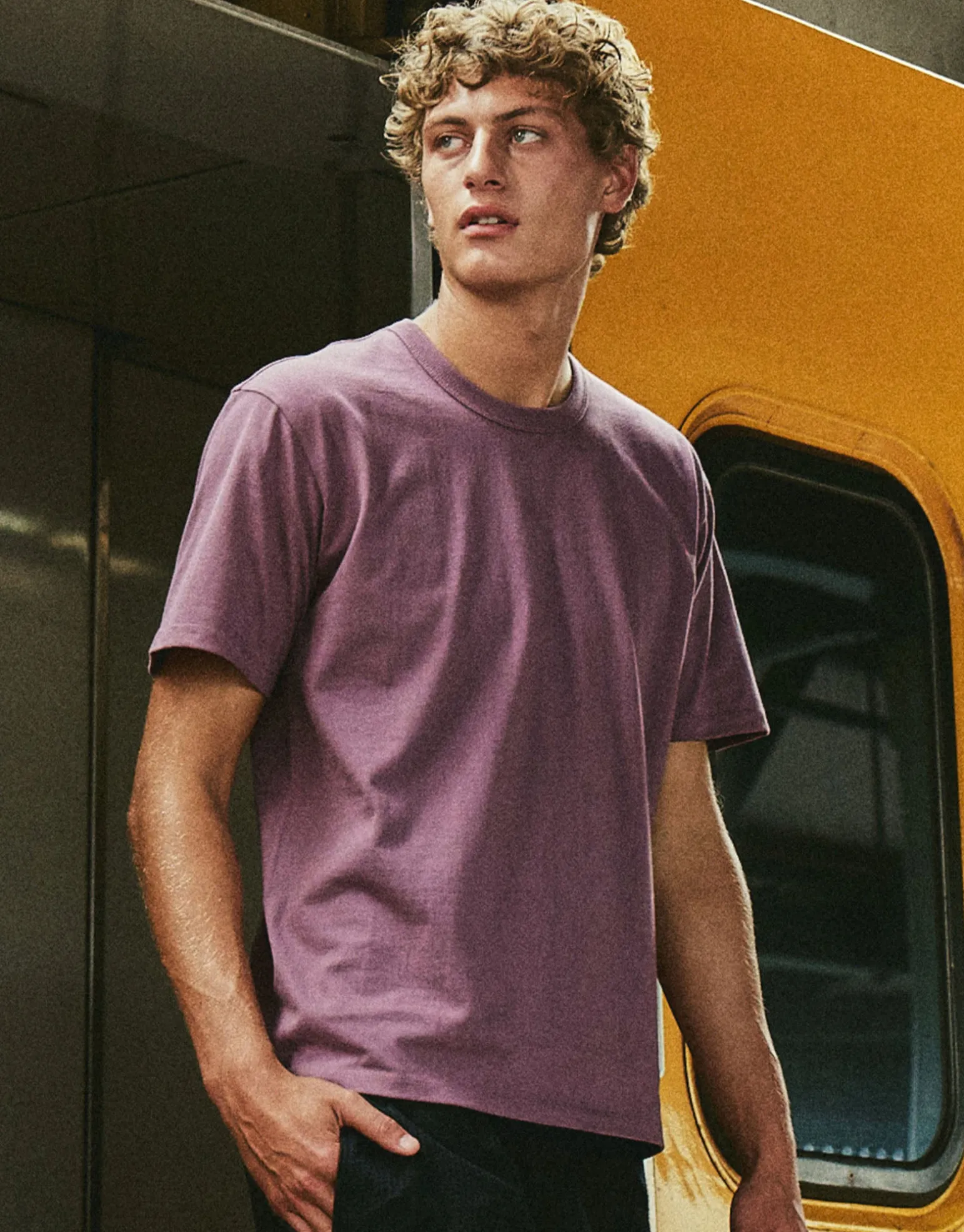 Perfect Relaxed Fit T Shirt in Solid Black