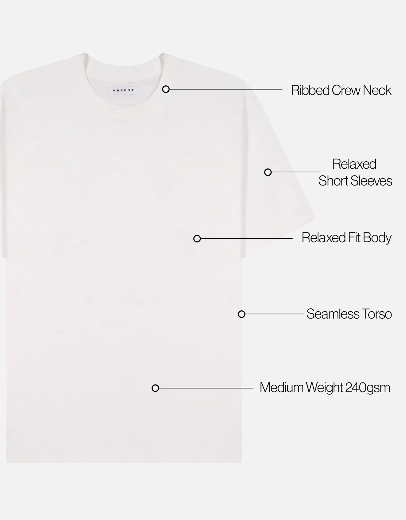 Perfect Relaxed Fit T Shirt in Solid Black