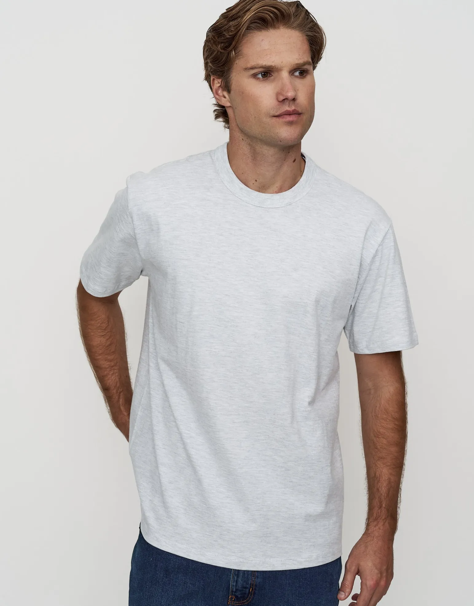 Perfect Relaxed Fit T Shirt in Solid Black