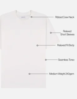 Perfect Relaxed Fit T Shirt in Snow Marle