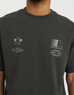 Performance Racer Tee in Pewter Grey