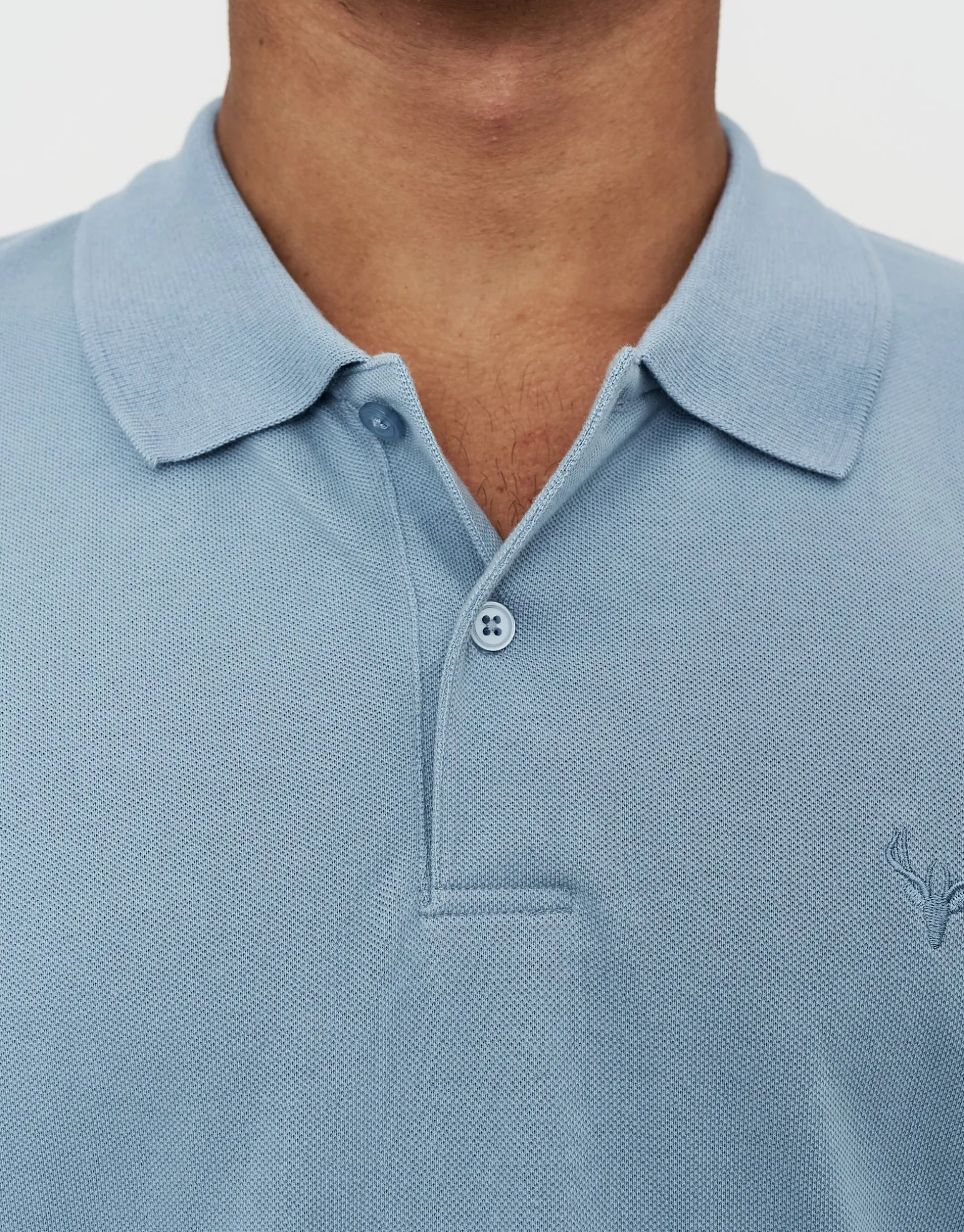 Pique Short Sleeve Polo in Black