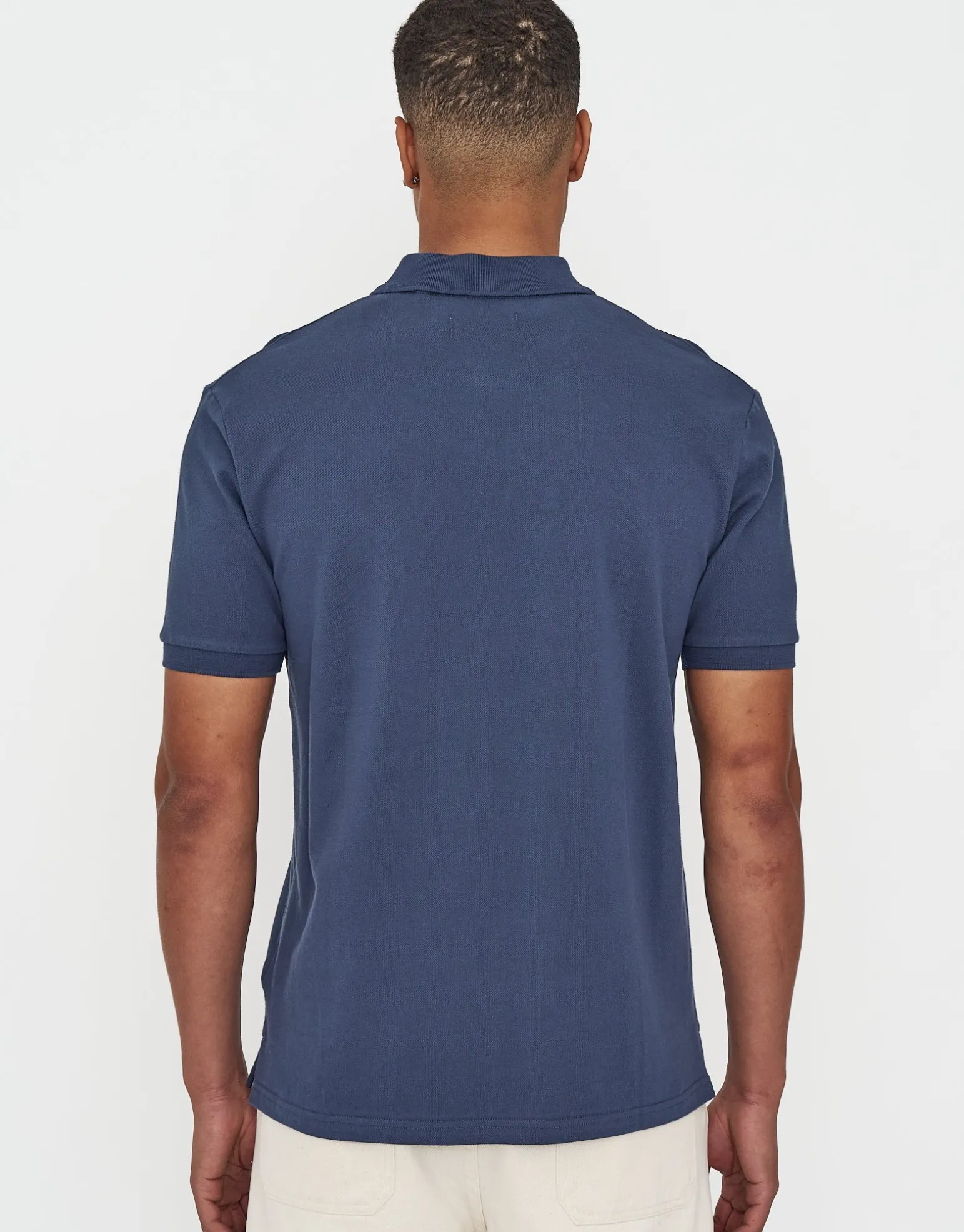 Pique Short Sleeve Polo in Black