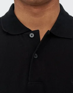 Pique Short Sleeve Polo in White