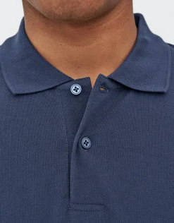 Pique Short Sleeve Polo in White