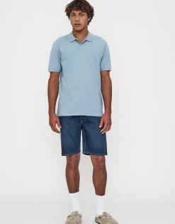 Pique Short Sleeve Polo in White