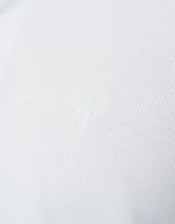 Pique Short Sleeve Polo in White