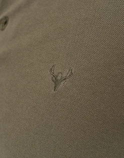 Pique Short Sleeve Polo in White