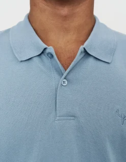 Pique Short Sleeve Polo in White