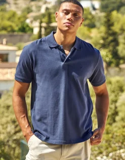Pique Short Sleeve Polo in White