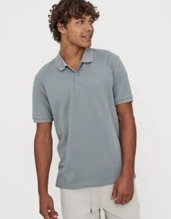 Pique Short Sleeve Polo in White