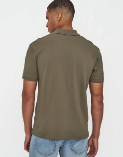 Pique Short Sleeve Polo in White