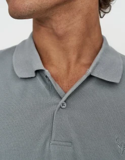 Pique Short Sleeve Polo in White