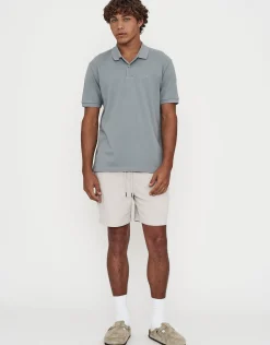 Pique Short Sleeve Polo in White