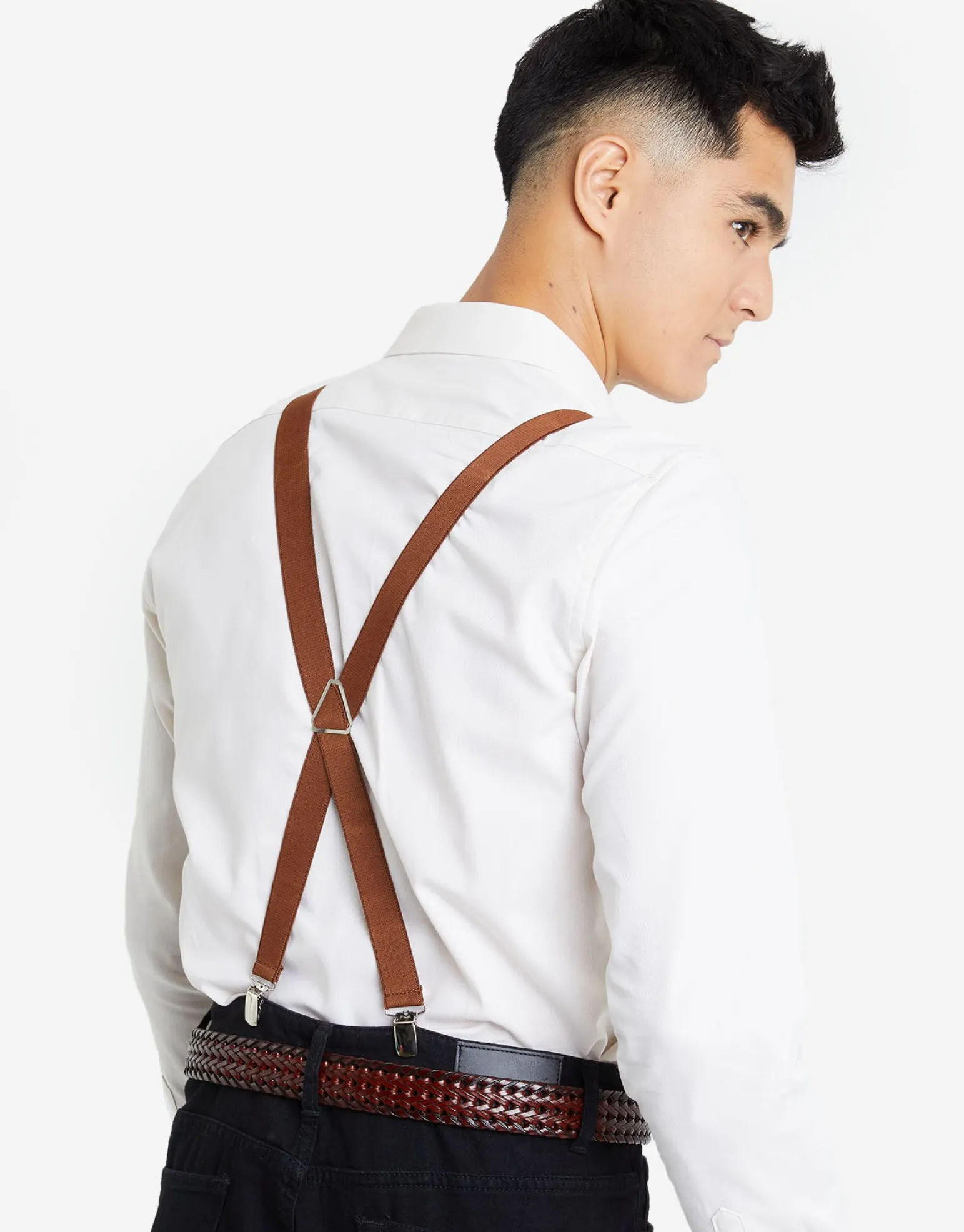 Plain Formal Suspenders in Black