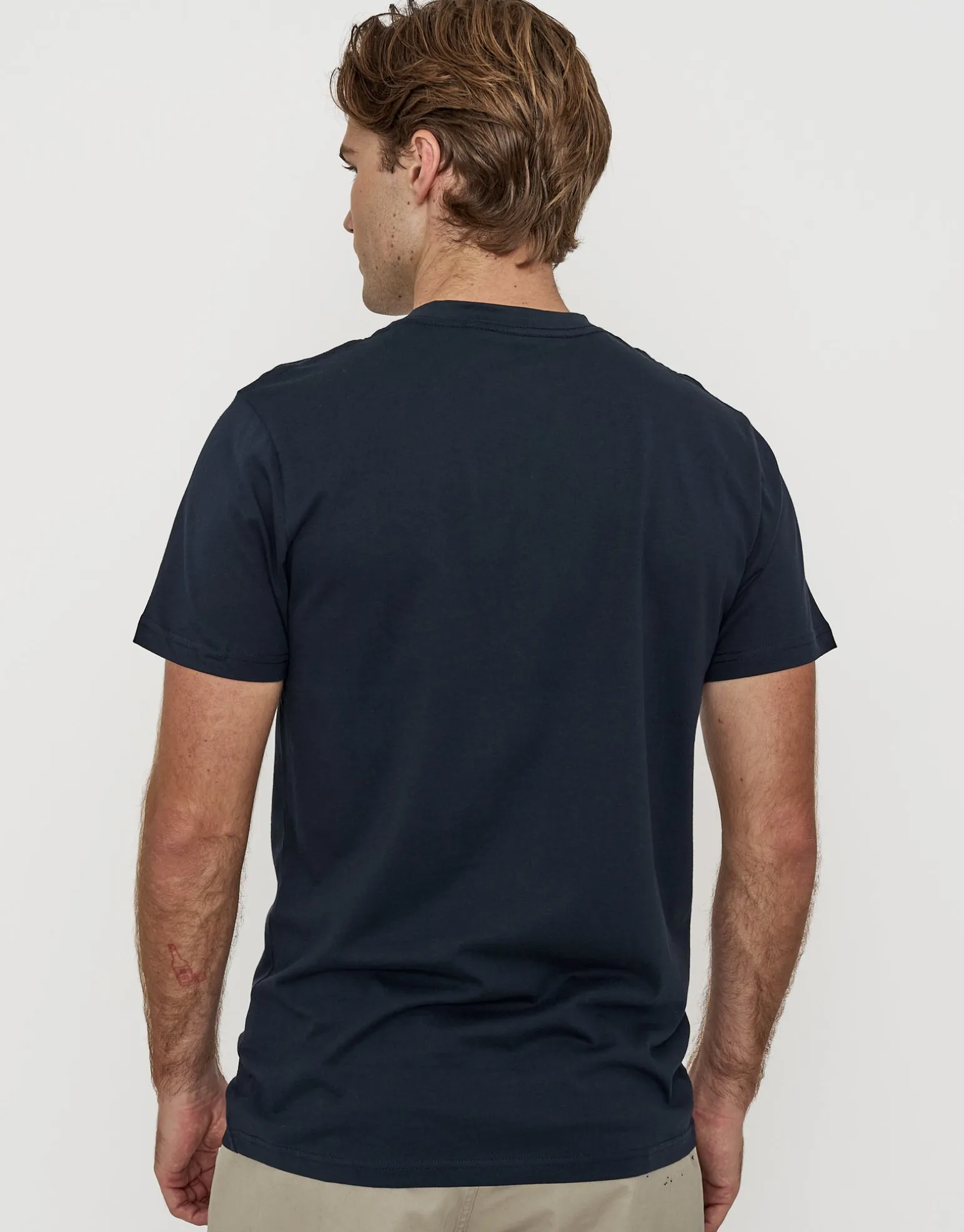 Plain Slim Fit T Shirt in Black