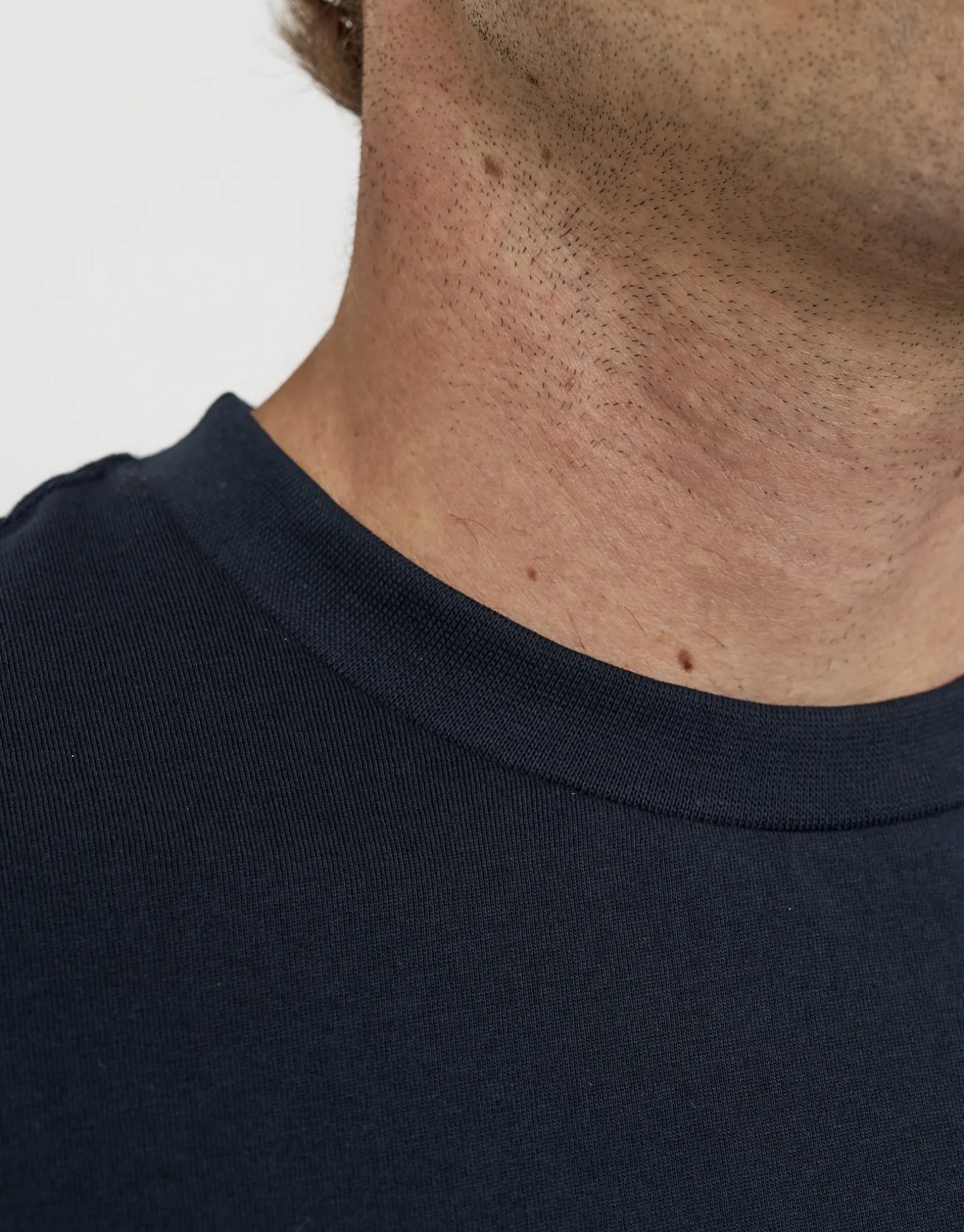 Plain Slim Fit T Shirt in Black