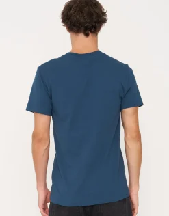 Plain Slim Fit T Shirt in Navy