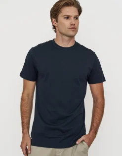 Plain Slim Fit T Shirt in Steel Grey