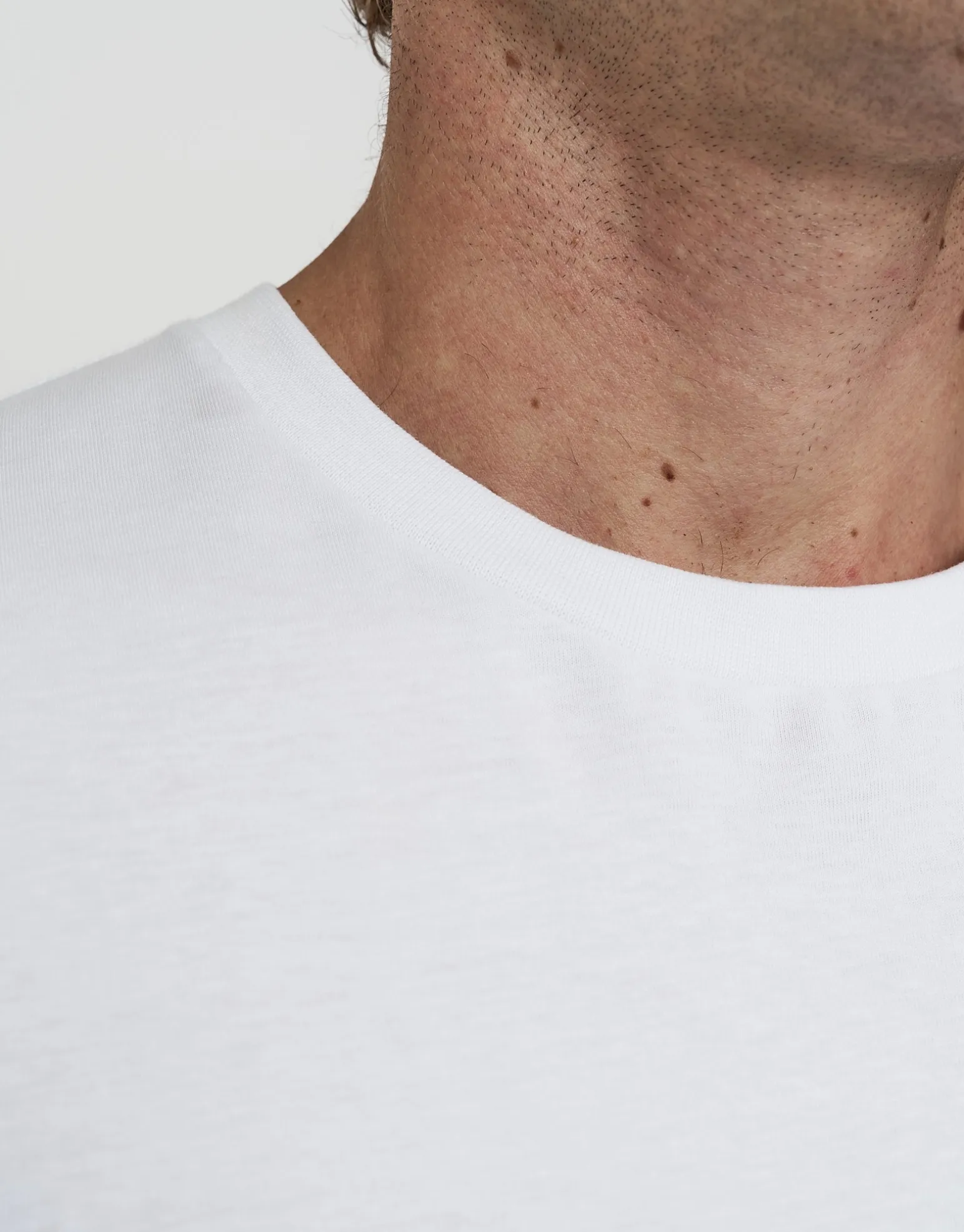 Plain Slim Fit T Shirt in White