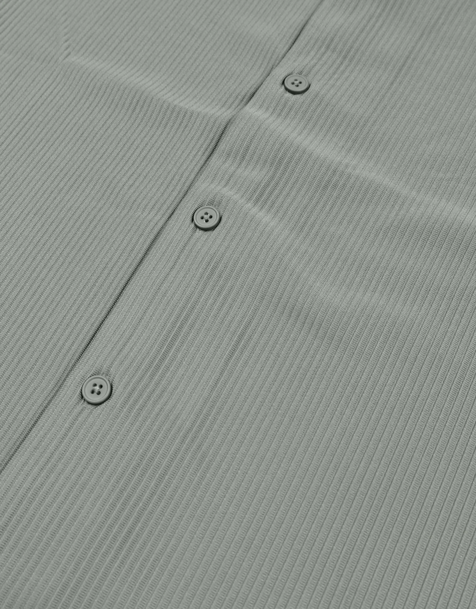 Plisse Pleated Relaxed Short Sleeve Shirt in Off White